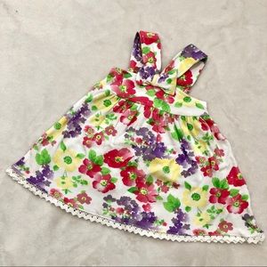 Headquarters 6/9m Colorful Floral Halter Dress
